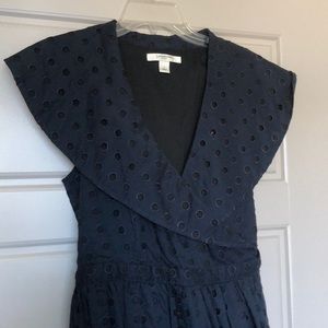 Liz Claiborne Eyelet Wrap Dress (Size 6)